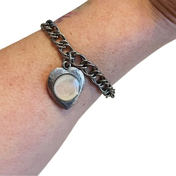 Vintage Silver Locket Bracelet - Picture 9 of 12